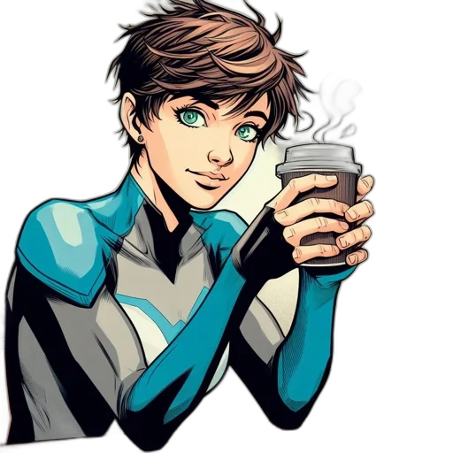 comic book art, cartoon, concept art, animated transparent PNG cut-out