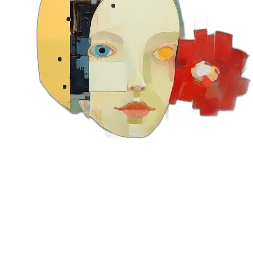 mask, face, robot, crown transparent PNG cut-out
