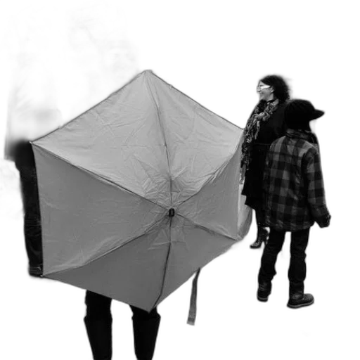 umbrella, jacket, staff, mask transparent PNG cut-out