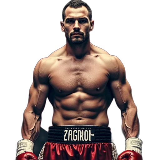 photorealistic, boxing, poster, slogan transparent PNG cut-out
