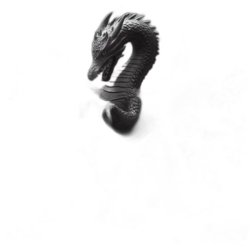 dragon, jewelry, staff, creature transparent PNG cut-out