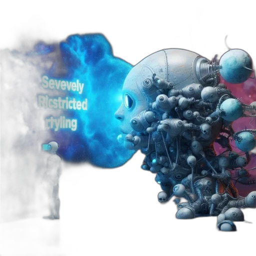 concept art, 3d render, surreal, scene transparent PNG cut-out