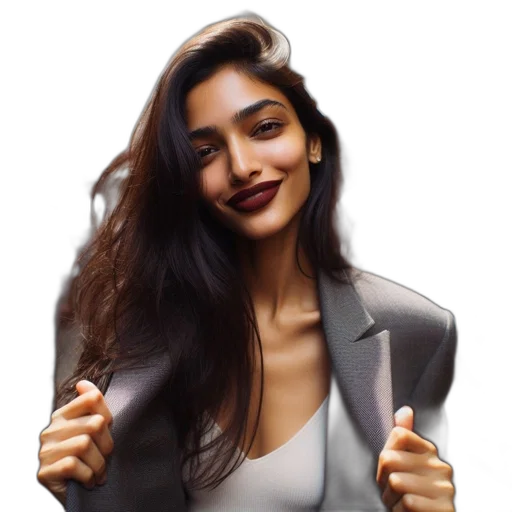 jacket, face, hair, staff transparent PNG cut-out