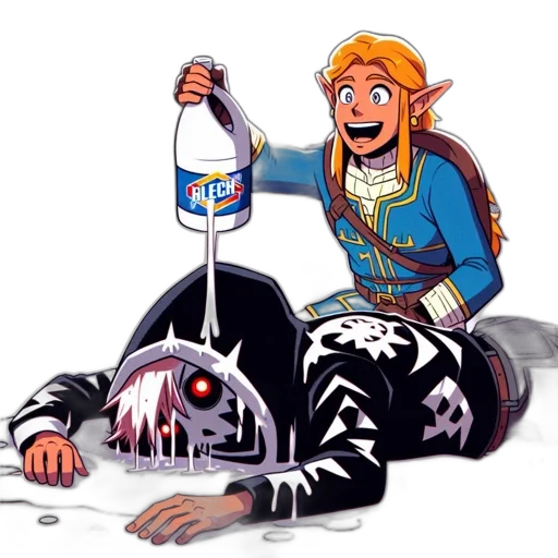 bottle, weapon, sword, creature transparent PNG cut-out