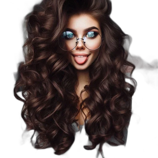 hair, face, mask, cartoon transparent PNG cut-out