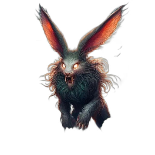 creature, animal, dragon, hair transparent PNG cut-out