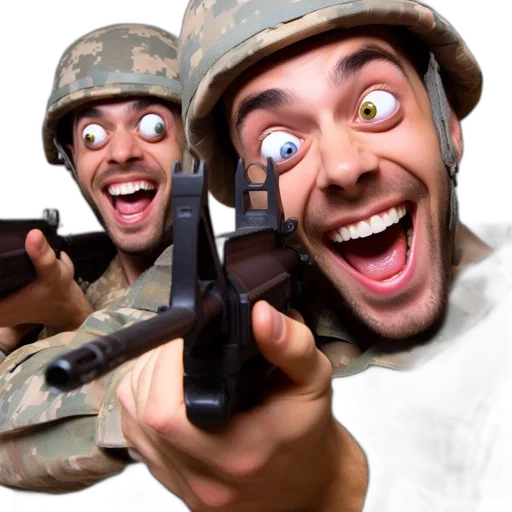 weapon, face, hat, staff transparent PNG cut-out