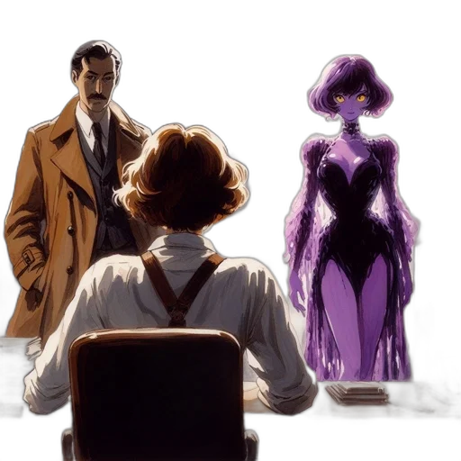 comic book art, concept art, anime, fog transparent PNG cut-out