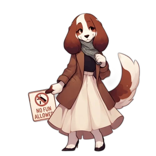 staff, animal, creature, jacket transparent PNG cut-out
