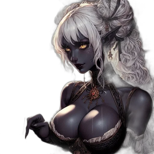 dress, mask, staff, dragon transparent PNG cut-out