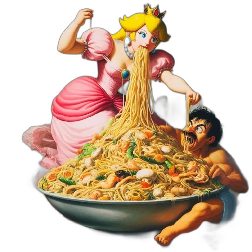 food, dress, concept art, photorealistic transparent PNG cut-out