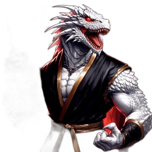 dragon, staff, creature, fantasy art transparent PNG cut-out