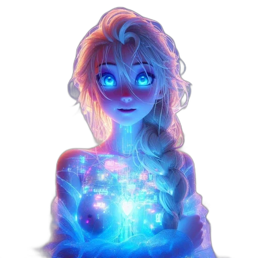 dress, face, robot, creature transparent PNG cut-out