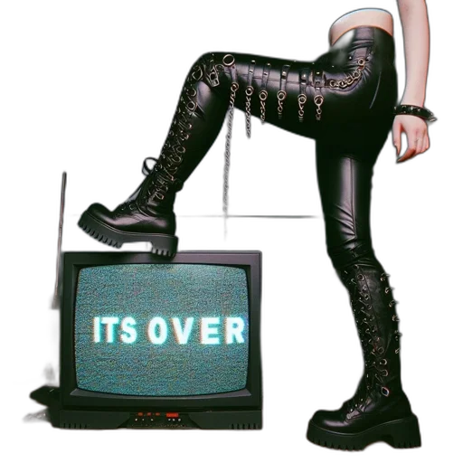 jacket, robot, cyberpunk, vaporwave transparent PNG cut-out