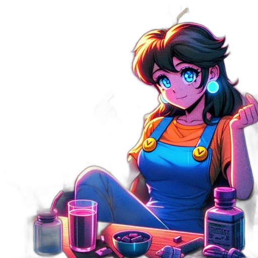robot, jewelry, dress, staff transparent PNG cut-out