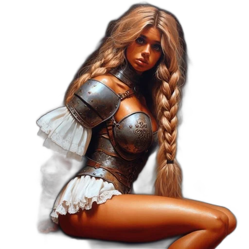 dress, hair, fantasy art, concept art transparent PNG cut-out