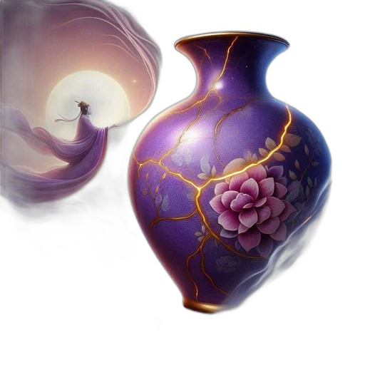 bottle, jewelry, concept art, 3d render transparent PNG cut-out