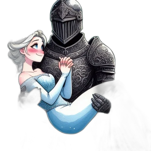 robot, sword, crown, dress transparent PNG cut-out
