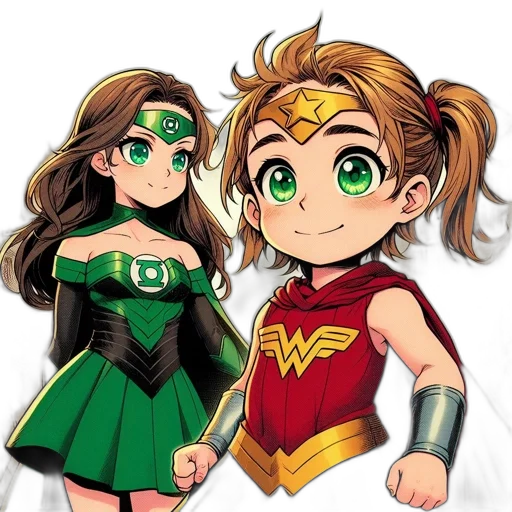 comic book art, cartoon, concept art, pixel art transparent PNG cut-out