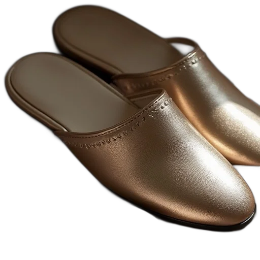 shoes, 3d render, golden, maison transparent PNG cut-out