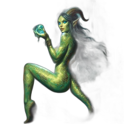 creature, staff, jewelry, mask transparent PNG cut-out