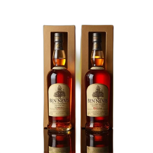 two, bottles, ben, nevis transparent PNG cut-out