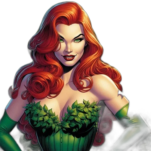 comic book art, fantasy art, concept art, green transparent PNG cut-out