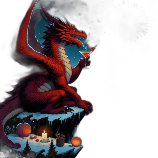 dragon, creature, concept art, fantasy art transparent PNG cut-out