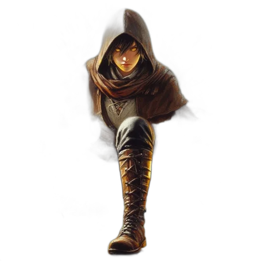 staff, jacket, mask, sword transparent PNG cut-out
