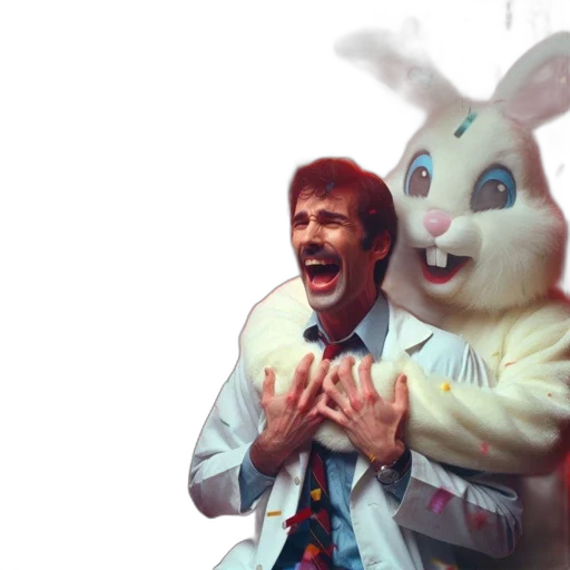 jacket, animal, man, laughs transparent PNG cut-out