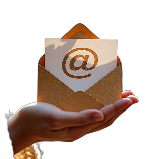 jewelry, 3d render, email, mail transparent PNG cut-out