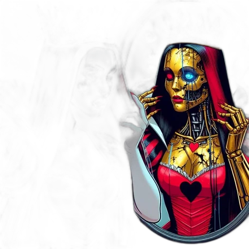 mask, jewelry, robot, concept art transparent PNG cut-out