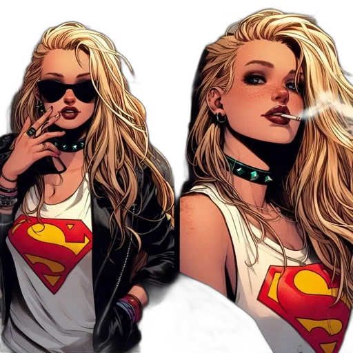 comic book art, concept art, cartoon, photorealistic transparent PNG cut-out