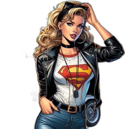 jacket, comic book art, cartoon, concept art transparent PNG cut-out