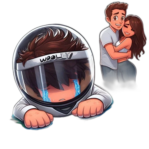 face, concept art, cartoon, pixel art transparent PNG cut-out