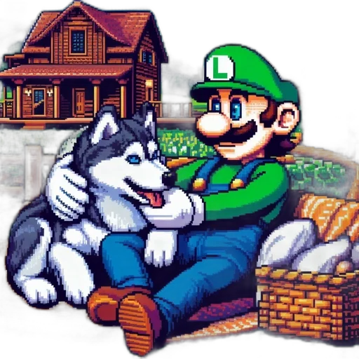 animal, furniture, pixel art, concept art transparent PNG cut-out