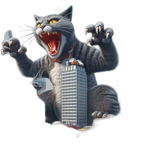 animal, creature, 3d render, concept art transparent PNG cut-out