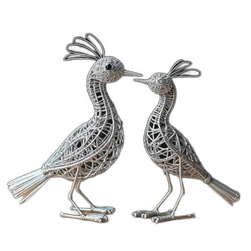 jewelry, pair, wire, sculptures transparent PNG cut-out