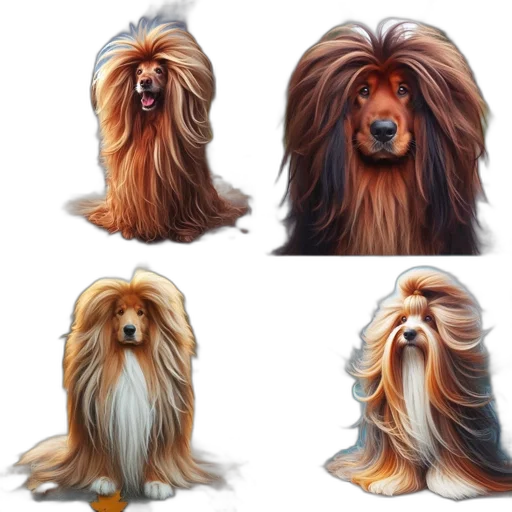 hair, animal, photorealistic, concept art transparent PNG cut-out
