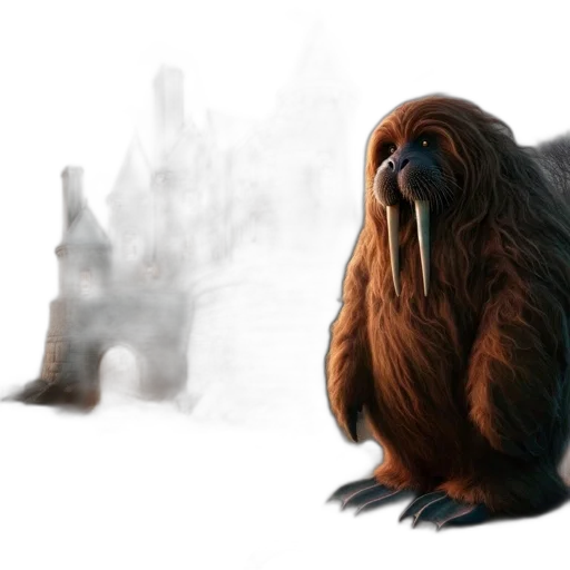 creature, animal, hair, concept art transparent PNG cut-out