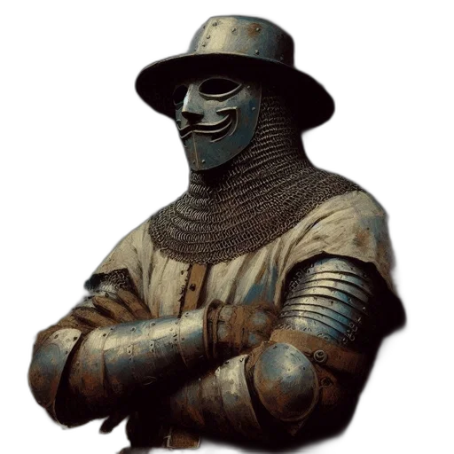 mask, robot, staff, hat transparent PNG cut-out