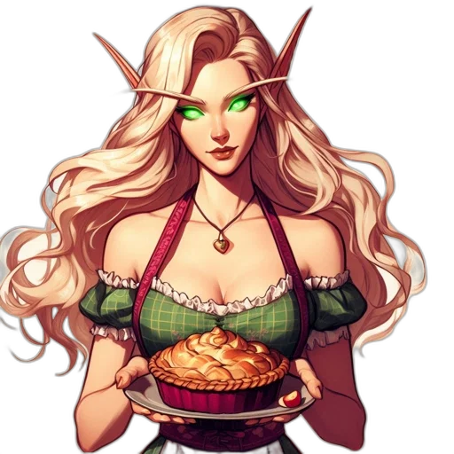 pixel art, fantasy art, concept art, female transparent PNG cut-out