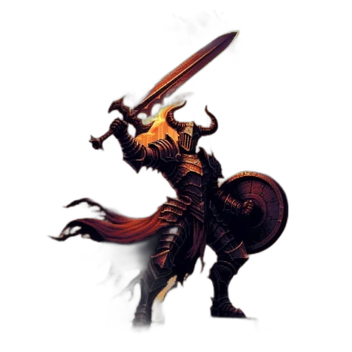 dragon, staff, sword, weapon transparent PNG cut-out
