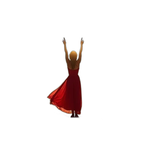 dress, staff, 3d render, concept art transparent PNG cut-out