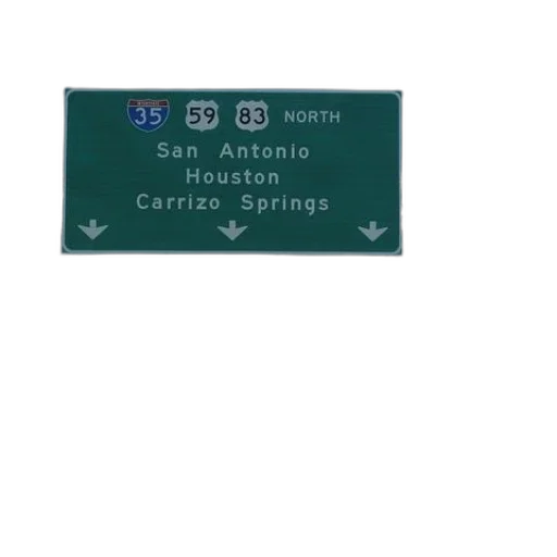 green, highway, sign, white transparent PNG cut-out