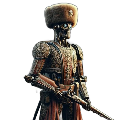 robot, staff, sword, weapon transparent PNG cut-out