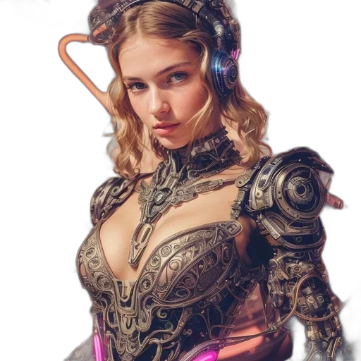 robot, dress, jewelry, weapon transparent PNG cut-out