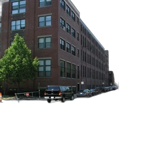 building, 3d render, photorealistic, city street transparent PNG cut-out