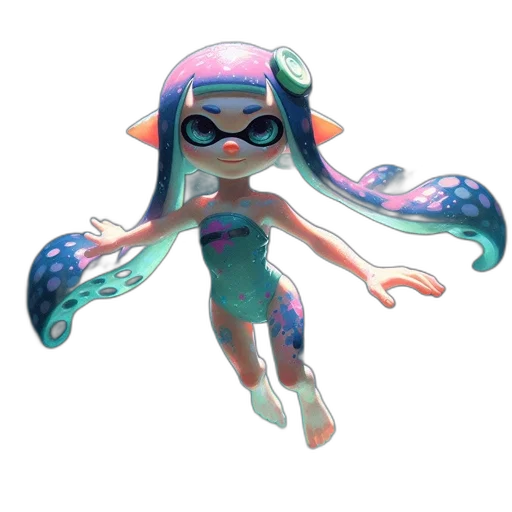 dress, weapon, creature, staff transparent PNG cut-out