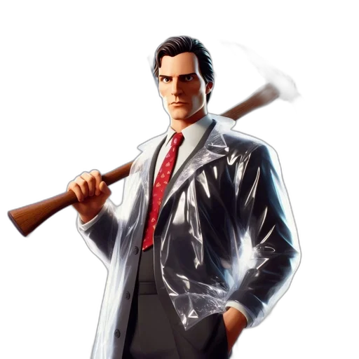 jacket, staff, weapon, concept art transparent PNG cut-out